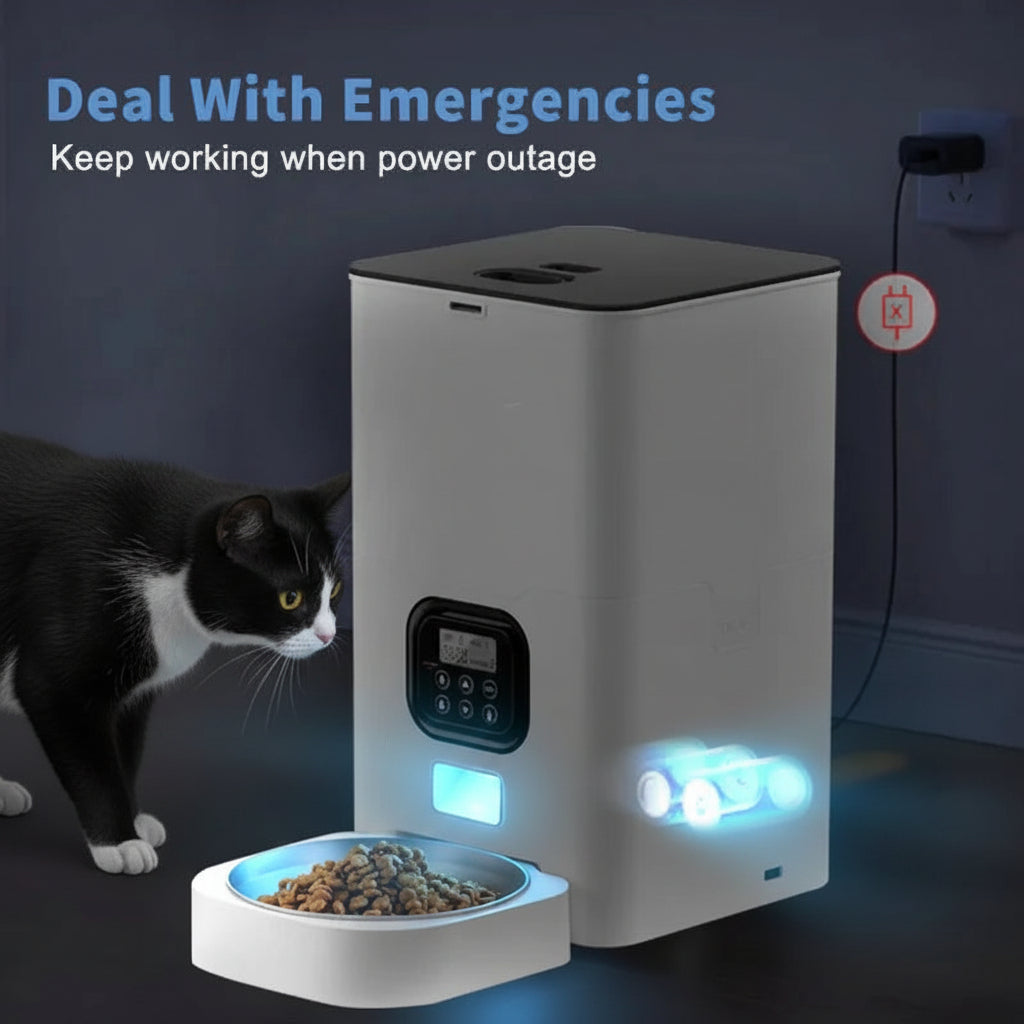 Wifi-Enabled Smart Pet Feeder - App Control & Remote Feeding